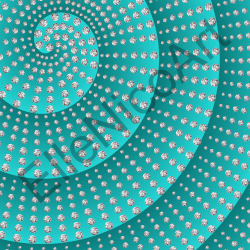 Spiral blue/green